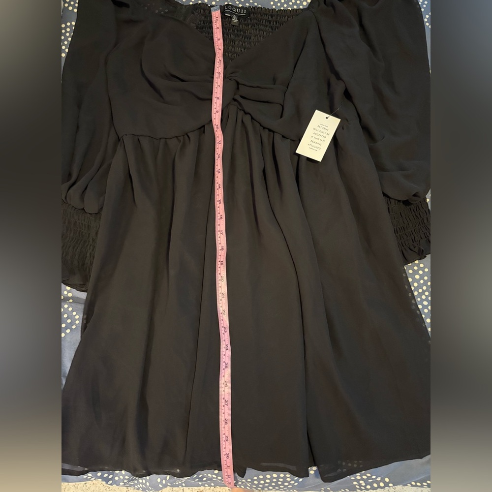 Eloquii Black Long Sleeve Dress - Picture 7 of 7